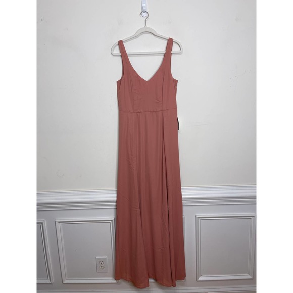 Show Me Your Mumu Jenn Maxi Dress Rustic Mauve Crisp XXS Sleeveless Bridesmaid - Picture 2 of 9